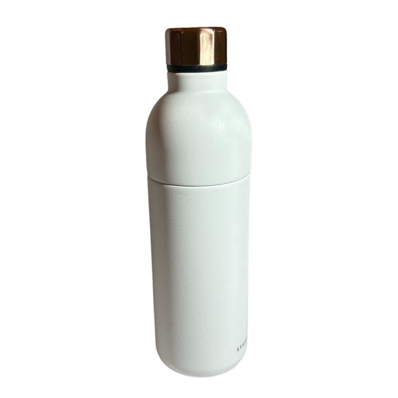 Starbucks China White Tumbler Bottle With Bronze Color Lid - Picture 2 of 10